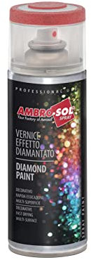 AMBRO-SOL, Pintura Spray Metalizada, Efecto Perlado, Color Rojo, 400 ml