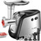Tritacarne Elettrico AOBOSI 3-In-1 Tritacarne Con 3 Dischi Di Macinazione In Acciaio Inox, 1 Kubbe e 3 Tubi Per Insaccati. Calibro 12 e motore [3000w Max], Tritacarne Elettrico Professionale Con Lame.