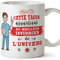 Mugffins (Tazza in Francese) Nurse Original Tazze di caffè e Colazione per Dare Lavoratori Professionisti - Questa Tazza appartiene alla Migliore Infermiera dell'universo - Ceramica 350 ml