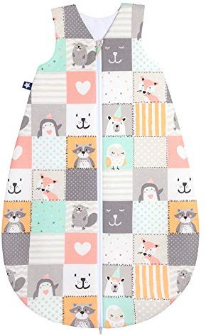 Julius Zöllner Baby Ganzjahresschlafsack aus 100% Baumwolle, Größe 110, Standard 100 by OEKO-TEX, made in Germany, Memory