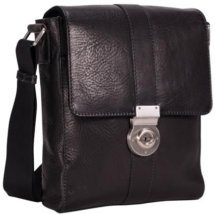 Leonhard Heyden Bergamo Messenger Bag Black