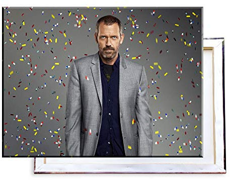 Unified Distribution Dr. House - 80x60 cm Kunstdruck auf Leinwand • erstklassige Druckqualität • Dekoration • Wandbild