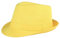 Sombrero Chistera de Copa de Fieltro Gorro de Ronda Mago con Cinta (Amarillo, Adulto/58cm)
