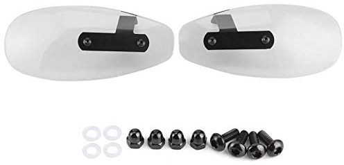 Motorrad Handwindschutz, 10mm Universal Motorrad Handschutz Acryl Motorrad Lenker Windschutz[Transparent]