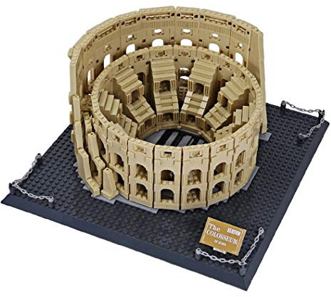 WANGE Modelo de Arquitectura de Montaje con Bloques. Coliseo Romano.