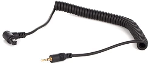 vhbw Kabel Anschlusskabel kompatibel mit Canon EOS 5D Mark II, 5D Mark IV, 60D, 6D, 6D Mark II, 70D Kamera, DSLR - 107cm, Spiralkabel
