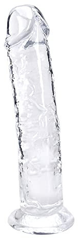 22 * 4cm gode anale pour homme, Cristal gode ventouse, Souple godemichets realiste, imperméable Anals Sex Toys pour femme, Hommes lesbien vaginal anus G spot Stimulation Transparent