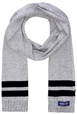 JACK & JONES male Schal Bio Baumwoll ONE SIZEGrey Melange