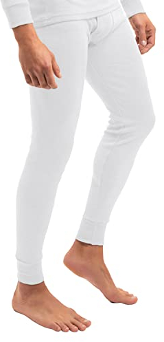 MT Herren Ski- und Thermounterhose Thermo Light Lange warme Unterwäsche - Weiß XXL