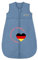 Odenwälder Baby Sommerschlafsack | Frottee Schlafsack 0,5 TOG | Sommer Schlafsack 70cm | spaceblue
