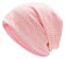 ZLYC Summer Long Slouch Beanie Leicht Weich Jersey Mütze für Damen und Herren(Motiv Rosa)