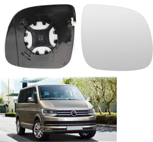 Kamanan Rückspiegelglas Rechts Spiegelglas Ersatz Beheizbar Rückspiegelglas für VW Spiegelglas Außenspiegel für VW 2010-2015 T5/ 2016-2021 T6/ für VW Transporter Caravelle 2014-2019