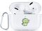 AKABEILA Hülle für Airpods Pro 2 2022 Weiche TPU Klare Schutzhülle Stoßfest Air Pod Pro 2 Generation Hülle mit Muster Karabiner Ladenhülle