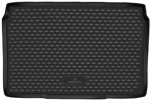WALSER XTR Kofferraumwanne für Opel Corsa F 07/2019-Heute, 100% passgenaue Antirutschmatte Auto, Gummimatte Auto, Kofferraum Schutzmatte, Anti Rutsch Matte Gummi, Auto Gummimatten