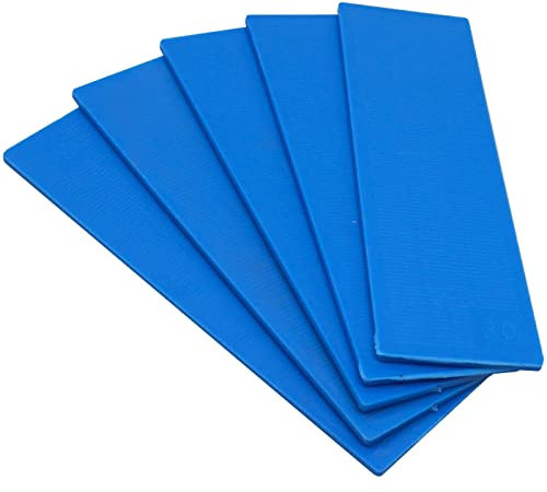 SKIR'CO Cales plates en plastique de 2 mm pour vitrage, entretoises de cadre de porte et de fenêtre