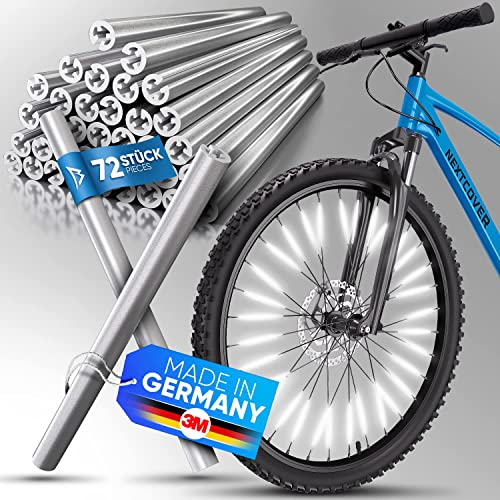 Nextcover® Speichenreflektoren Fahrrad - Das Original - [3M Scotchlite] maximale Sichtbarkeit I StVZO zugelassene Speichen Reflektoren Fahrrad I Fahrrad Reflektoren I Alternative Katzenaugen Fahrrad
