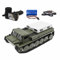 s-idee® WPL-E1 Rc Kettenfahrzeug 1/16 2,4g ca. 5 km/h gepanzertes Rc Auto Led Licht