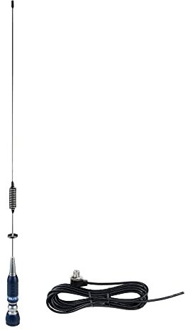 PNI Pacchetto antenna ML75 CB e cavo di montaggio PNI T601, lunghezza 75cm, 26-28MHz, 300W, pieghevole