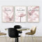 Islamische Wandbilder,Islamisch Blumen Wandbilder, Kunst Bilder,muslimische Wandkunst Druck Bilder,Moderne Bilder Wohnzimmer Rahmenlos (50x70cm*3)…