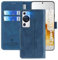 FMPCUON Etui Coque pour Huawei P60 Pro,[Housse en Cuir PU Premium] [Pochette de Portefeuille] [Etui à Rabat],avec Fentes pour Cartes pour Huawei P60 Pro,Bleu
