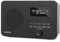 LEMEGA DR1S Portable DAB/DAB+ Digital Radio,Handheld FM Radio,Bluetooth 5.3,Dual Alarms, Clock,Snooze,40 Preset Stations,Headphones-Out,Mains powered and Batteries,Black