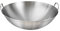 Edelstahl-Wok-Grill-Wok-Grillpfanne mit flachem Boden, chinesischer Wok mit Doppelgriff für Induktion, Elektro, Gas, alle Herde, 30 cm