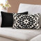 ETOLISHOP 2er Set Kissenbezug Super Weiche Kissenbezüge Mandala Muster Dekorative Schwarz Kissenbezug Moderne Dekokissen Sofakissen Kissenhülle Set für Sofa Schlafzimmer Stuhl Auto Couchkissen 30x50