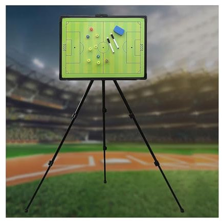 esmen CommandEraser Fußball-Trainertafel mit Ständer, tragbare magnetische Taktiktafel, Trainingsassistent für Training, Unterricht, Wettbewerb