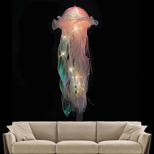 Quallenlaternendekoration, Bunte Quallen-Lampen – Stimmungslampe, Laternendekoration, Quallen-Dekoration, Raumdekoration. Teksome