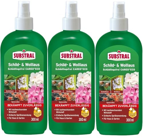 3 X 300ml Substral®Schild-& Wolllaus Schädlingsfrei Careo Eco