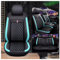 Sitzbezug Auto Für Jeep Avenger Cherokee Grand Cherokee, Autositzbezüge Leder, Autositzbezug Porosität Sitzbezüge Vorne Und Hinten Sitzschoner，All-Inclusive, Stilvolles Aussehen (Color : 1, Size : F