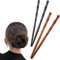 BLPRKOT 4 Piezas Palillos para el pelo para mujer, estilo retro, chino, japonés, accesorios para el cabello, borla de flores, hechos a mano, palillos de madera para el pelo largo