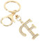 PATIKIL Porte Clef de Lettre, Breloque de Lettre F avec des Diamants en Cristal Mignons et Créatifs, Pendentifs d'Alphabet Décoratifs pour Sac à Dos, Artisanat DIY, Ton Or