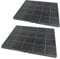 SPARES2GO Carbon Filter for AEG DTB3652M DTB2630M DTB3653M DTB3953M DTB3654M DTB3954M Cooker Hood (Pack of 2 Filters)