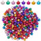 SOFPLATE 500 Stück Bunte Weihnachtsglöckchen Kleiner Glöckchen Anhänger 0.35(1) cm Kleine Verschiedene Aluminium Glockenanhänger Ornamente Für Weihnachtsfeiern Zuhause Haustiere Armbänder Fußkettchen
