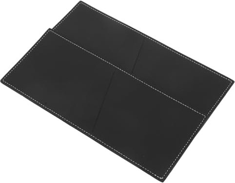 SECFOU 2pcs Black Cutlery Storage Bag Kitchen Rack Silverware Organizer Countertop Utensil Pouches Slots