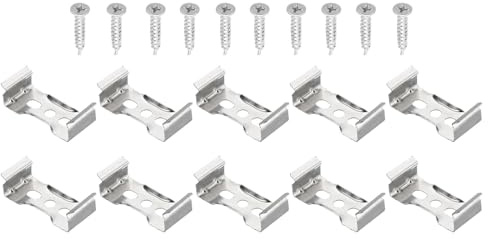 MACHSWON T8 LED-Lichthalterungen, 20 Stück, Leuchtstoffröhren-Montage-Clip-Halter, Aufhänger-Klemmen, Leuchte für Deckenlampen, Glühbirnen im Heimbüro