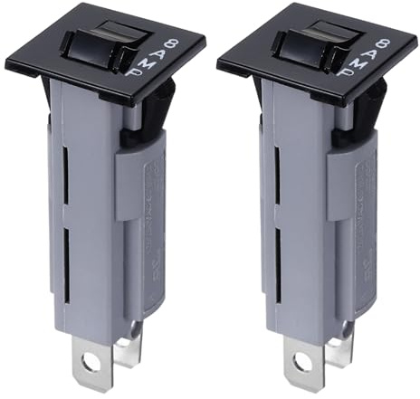 QUARKZMAN 2 Stück Electric Leitungsschutzschalter 8A Thermischer Überlastschalter 125/250V AC 32V DC Manueller Rücksetzknopf Schutzschalter