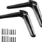 Universal TV Stand Base Pedestal Feet with Screws Replacement TV Legs 32 40 43 49 50 55 Inch for TCL Roku LG Samsung Hisense Smart TVs Anti-Slip Stable ABS Desk Mount Stand for Tabletop Setup