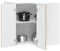 HOMTAKIE Armoire d'angle Murale de Cuisine Kalmar chêne Artisanal