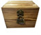 Elegante caja de madera con tapa abatible con cerradura perfecta para guardar joyas, cosméticos y tesoros personales