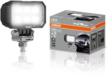 OSRAM LEDriving Rect WL VX100-WD, OFF ROAD LED work lights, 2300 lumens, up to 68 m long light beam, 12V/24V