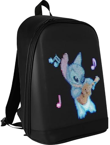Mr Entertainer's Karaoke Collection Glopack LED Screen Backpack, App Controlled, High Resolution Screen Smart Rucksack (SD Screen (64 x 64 pixels))