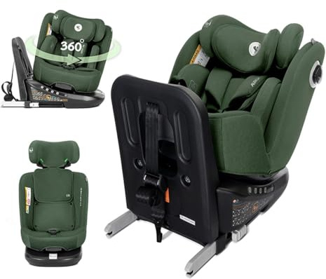 Lorelli Kindersitz Auriga 40-150 cm Isofix Anti-Rebound-Stange SPS Rückenlehne grün
