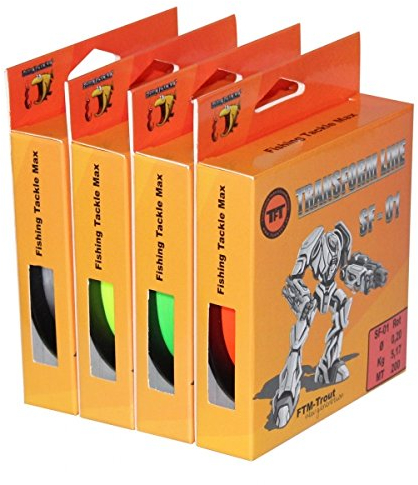 TFT Transform Line SF-01 200m Neon Rot Monofile Angelschnur zum Forellenangeln 0.22mm / 5.31kg Tragkraft