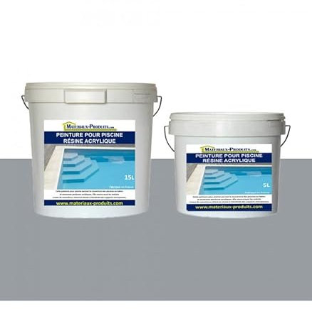 MATPRO Peinture pour piscine résine Acrylique 5 L Gris anthracite