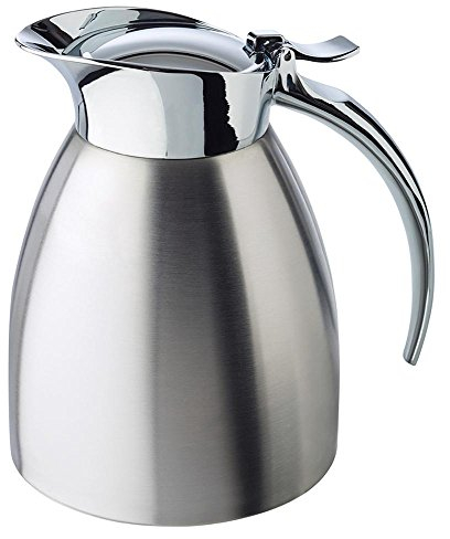 APS Isolierkanne „Advanced“, Kaffeekanne für alle gängigen Kaffeeautomaten, doppelwandiger Edelstahl, für heiße und kalte Getränke, spülmaschinengeeignet, 2,5 Tassen/0,3 Liter