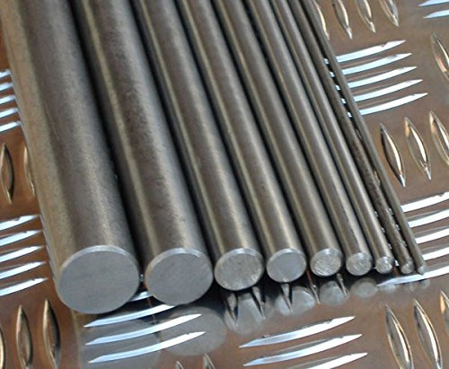 Bright Mild Steel EN1A (1000mm/1 meter) Round Bar Metal Rod Shaft - All Diameters (4mm x 1000mm)