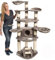 JAMAXX Premium XXL Kratzbaum für große Katzen H175cm extra-Dicke 11 cm Stämme stabil, extra-weiches Soft-Plüsch, PCT6003 grau-braun
