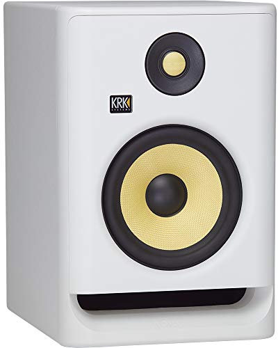 KRK RP7 Rokit 7 G4 Professional Bi-Amp 7 Powered Studio Monitor, rumore bianco